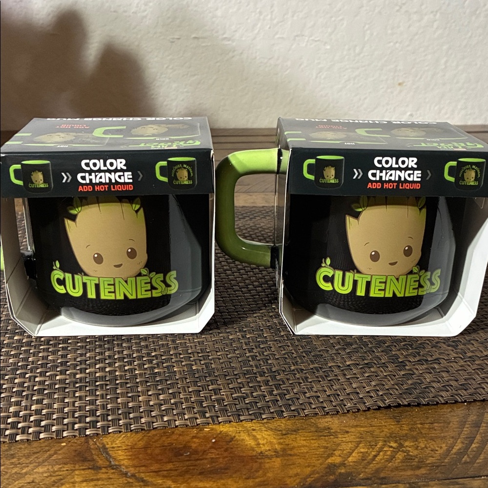 Color Change Cuteness Mug - Black and Green